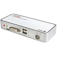 StarTech.com 2 Port USB DVI KVM Switch with Audio and Cables, 2048 x 1536 pixels, White StarTech.com 2 Port USB DVI KVM Switch with Audio and Cables, 2048 x 1536 pixels, White