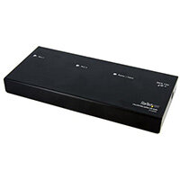 StarTech.com 2 Port DVI Video Splitter with Audio, DVI, 2x DVI, 1920 x 1200 pixels, Black, Aluminium, 10 m