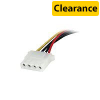 StarTech 6in SATA to LP4 Power Cable Adapter F/M Black