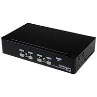 StarTech.com 4 Port 1U Rackmount USB KVM Switch with OSD, 1920 x 1440 pixels, Rack mounting, 5.4 W, 1U, Black StarTech.com 4 Port 1U Rackmount USB KVM Switch with OSD, 1920 x 1440 pixels, Rack mounting, 5.4 W, 1U, Black