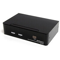 StarTech.com 2 Port DVI USB KVM Switch with Audio and USB 2.0 Hub, 1920 x 1200 pixels, Full HD, 18 W, Black StarTech.com 2 Port DVI USB KVM Switch with Audio and USB 2.0 Hub, 1920 x 1200 pixels, Full HD, 18 W, Black