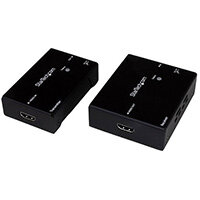 StarTech.com HDMI over CAT5 HDBaseT Extender - Power over Cable - Ultra HD 4K, 4096 x 2160 pixels, AV transmitter & receiver, 70 m, Wired, Black