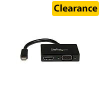 StarTech Travel A/V Adapter: 2-in-1 Mini DisplayPort to HDMI or VGA Converter MDP2HDVGA