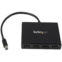 StarTech.com Mini DisplayPort to DisplayPort Multi Monitor Splitter - 4-Port MST Hub - mDP 1.2 to 4x DP MST Hub - 3840 × 2160 - Splitter Adapter