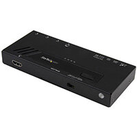 StarTech.com 4-Port HDMI Automatic Video Switch - 4K with Fast Switching, HDMI, Black, 30 Hz, 1280 x 720 (HD 720),1920 x 1080 (HD 1080),1920 x 1200 (WUXGA),2560 x 1600 (WQXGA), 1080p, Activity, Power