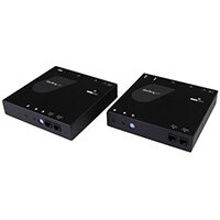 StarTech.com HDMI and USB over IP Distribution Kit - 1080p, 1920 x 1200 pixels, AV transmitter & receiver, 100 m, Black