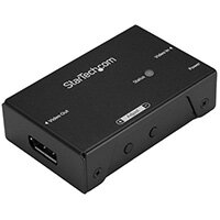 StarTech.com DisplayPort Signal Booster - DP Extender - 4K 60Hz, 3840 x 2160 pixels, AV repeater, 20 m, Black