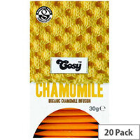 Cosy Chamomile Organic Tea 20 Individually Foil Wrapped Tea Bags - 20 Bags Per Pack Cosy Chamomile Organic Tea 20 Individually Foil Wrapped Tea Bags - 20 Bags Per Pack