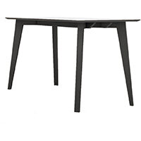Frovi JIG SOCIAL Poseur Bench Table With Power Module & 4 Leg Black Oak Frame W3600xD1200xH1050mm