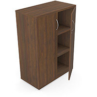 Medium Cupboard with Lockable Doors & Adjustable Shelves W800xD420XH1130mm 18mm Panel Dark Walnut - Universal Storage Can Be Used Alone Or Accompany The Switch Komo or Ashford Ranges Medium Cupboard with Lockable Doors & Adjustable Shelves W800xD420XH1130mm 18mm Panel Dark Walnut - Universal Storage Can Be Used Alone Or Accompany The Switch Komo or Ashford Ranges