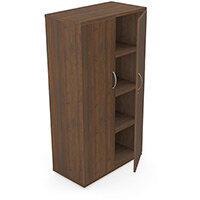 Medium Tall Cupboard with Lockable Doors Adjustable Shelves and Floor-leveller Feet W800xD420xH1490mm 18mm Panel Dark Walnut - Universal Storage Can Be Used Alone Or Accompany The Switch Komo or Ashford Ranges Medium Tall Cupboard with Lockable Doors Adjustable Shelves and Floor-leveller Feet W800xD420xH1490mm 18mm Panel Dark Walnut - Universal Storage Can Be Used Alone Or Accompany The Switch Komo or Ashford Ranges