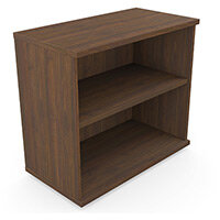 Low Bookcase With Adjustable Shelves & Floor-leveller Feet W800xD420xH725mm 18mm Panel Dark Walnut - Universal Storage Can Be Used Alone Or Accompany The Switch Komo or Ashford Ranges Low Bookcase With Adjustable Shelves & Floor-leveller Feet W800xD420xH725mm 18mm Panel Dark Walnut - Universal Storage Can Be Used Alone Or Accompany The Switch Komo or Ashford Ranges