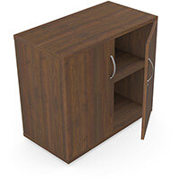 Low Cupboard with Lockable Doors & Adjustable Shelf W800xD420xH725mm 18mm Panel Dark Walnut - Universal Storage Can Be Used Alone Or Accompany The Switch Komo or Ashford Ranges Low Cupboard with Lockable Doors & Adjustable Shelf W800xD420xH725mm 18mm Panel Dark Walnut - Universal Storage Can Be Used Alone Or Accompany The Switch Komo or Ashford Ranges