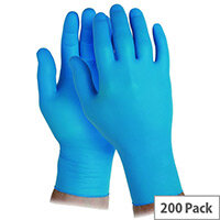 Disposable Powder Free Nitrile Gloves Large Blue Box of 200 KleenGuard G10 90098 Disposable Powder Free Nitrile Gloves Large Blue Box of 200 KleenGuard G10 90098