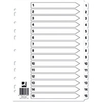 Q-Connect Index 1-15 Board Reinforced White Pack of 10 KF01530Q Q-Connect Index 1-15 Board Reinforced White Pack of 10 KF01530Q