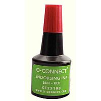Q-Connect Endorsing Ink 28ml Red Pack of 10 KF25108Q