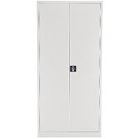 Talos Double Door Stationery Cupboard 1950 White KF78757