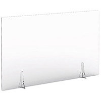 Jemini Free Standing Acrylic Screen 1200x700x4mm Clear KF90341 Jemini Free Standing Acrylic Screen 1200x700x4mm Clear KF90341