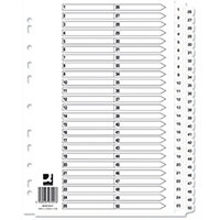 Q-Connect A4 1-50 Mylar Index Pack of 10 KF97057Q