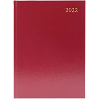 Desk Diary Day Per Page Appointments A4 Burgundy 2022 KFA41ABG22 Desk Diary Day Per Page Appointments A4 Burgundy 2022 KFA41ABG22