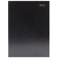 Desk Diary Day Per Page Appointments A5 Black 2022 KFA51ABK22 Desk Diary Day Per Page Appointments A5 Black 2022 KFA51ABK22