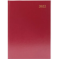 Desk Diary Day Per Page A5 Burgundy 2022 KFA51BG22 Desk Diary Day Per Page A5 Burgundy 2022 KFA51BG22