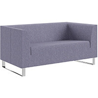 SIGMA 2 Seater Sofa With Cantilever Chrome Legs - MAIN LINE FLAX Fabric SIGMA 2 Seater Sofa With Cantilever Chrome Legs - MAIN LINE FLAX Fabric