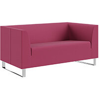 SIGMA 2 Seater Sofa With Cantilever Chrome Legs - XTREME X2 Fabric SIGMA 2 Seater Sofa With Cantilever Chrome Legs - XTREME X2 Fabric