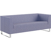 SIGMA 3 Seater Sofa With Cantilever Chrome Legs - MAIN LINE FLAX Fabric SIGMA 3 Seater Sofa With Cantilever Chrome Legs - MAIN LINE FLAX Fabric