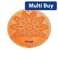 KleenWave Pack of 20 Urinal Screens Mango Orange