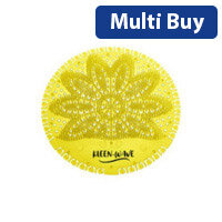 KleenWave Pack of 20 Urinal Screens Lemon Yellow