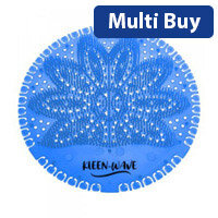 KleenWave Pack of 20 Urinal Screens Tutti Frutti Blue