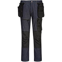 Portwest KX342 KX3 Holster Stretch Denim Trousers Indigo Size 32