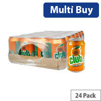 Club Orange Soft Drink 330ml Can (Pack of 24) 382546