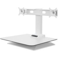 Leap Crossbar Sit-Stand Desk Converter for Dual Monitors White Leap Crossbar Sit-Stand Desk Converter for Dual Monitors White