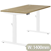 LEAP Electric Height Adjustable Rectangular Sit Stand Desk Portal Top W1400xD700xH620-1270mm Urban Oak Top White Frame. Prevents & Reduces Muscle & Back Problems, Heart Risks & Increases Brain Activity. LEAP Electric Height Adjustable Rectangular Sit Stand Desk Portal Top W1400xD700xH620-1270mm Urban Oak Top White Frame. Prevents & Reduces Muscle & Back Problems, Heart Risks & Increases Brain Activity.