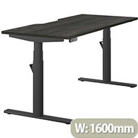 LEAP Electric Height Adjustable Rectangular Sit Stand Desk Dual Purpose Reversible Scallop Top W1600xD700xH620-1270mm Harbour Oak Top Black Frame. Prevents & Reduces Muscle & Back Problems, Heart Risks & Increases Brain Activity. LEAP Electric Height Adjustable Rectangular Sit Stand Desk Dual Purpose Reversible Scallop Top W1600xD700xH620-1270mm Harbour Oak Top Black Frame. Prevents & Reduces Muscle & Back Problems, Heart Risks & Increases Brain Activity.