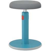 Leitz Ergo Cosy Active Sit/Stand Stool - 370x370x690mm, Calm Blue 65180061