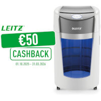 Leitz IQ OptiMax Office Micro Cut Paper Shredder Security P5 35L - White