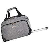 London Fog Newbury Wheeled Holdall Grey/Black LFL004-01-WH London Fog Newbury Wheeled Holdall Grey/Black LFL004-01-WH