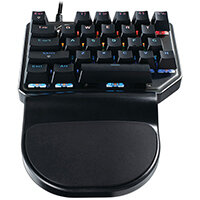 MediaRange Gaming Wired Mechanical Keypad with 27 Keys and 8 Colour Modes Black/Silver MRGS100 MediaRange Gaming Wired Mechanical Keypad with 27 Keys and 8 Colour Modes Black/Silver MRGS100