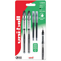 Uni-Ball UB200 Vision Elite Twin Pack Plus 2 Refills Black 238212444 Uni-Ball UB200 Vision Elite Twin Pack Plus 2 Refills Black 238212444