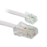 MicroConnect RJ11 to RJ45 Network Cable - Length 10m - Male to Male Connectors - Colour: White MicroConnect RJ11 to RJ45 Network Cable - Length 10m - Male to Male Connectors - Colour: White