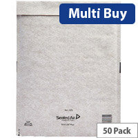 Mail Lite Plus - Bubble Lined Postal Bags - Oyster White - Pack of 50 - Size C/0 150x210mm