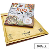Mail Lite Bubble Lined Size H/5 270x360mm Gold Postal Bags Pack of 50 Mail Lite Bubble Lined Size H/5 270x360mm Gold Postal Bags Pack of 50