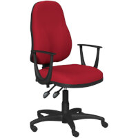 OA Series High Back High Back Operator Office Chair Bespoke Evert Fabric with Fixed Arms