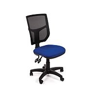 Mesh Back Office Chair With Adjustable Back Blue Profiled Seat OA Series Mesh Back Office Chair With Adjustable Back Blue Profiled Seat OA Series