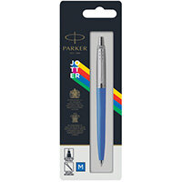 Parker Jotter Ballpoint Pen Medium Tip Blue Barrel Blue Ink 2076052