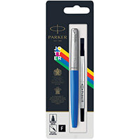Parker Jotter Rollerball Pen Fine Tip Blue Barrel Black Ink 2096889 Parker Jotter Rollerball Pen Fine Tip Blue Barrel Black Ink 2096889
