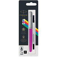 Parker Jotter Rollerball Pen Fine Tip Magenta Barrel Black Ink 2096891 Parker Jotter Rollerball Pen Fine Tip Magenta Barrel Black Ink 2096891
